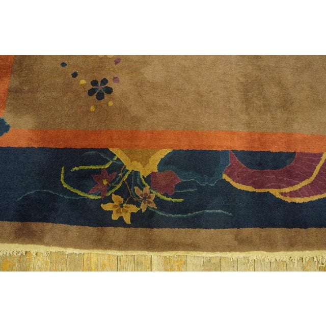 Textile 1920s Chinese Art Deco Carpet For Sale - Image 7 of 9