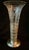 Finely cut glass flared vase with a sterling silver Filagree base in the style of a Tiffany vase. Vase is 13.5" tall so...