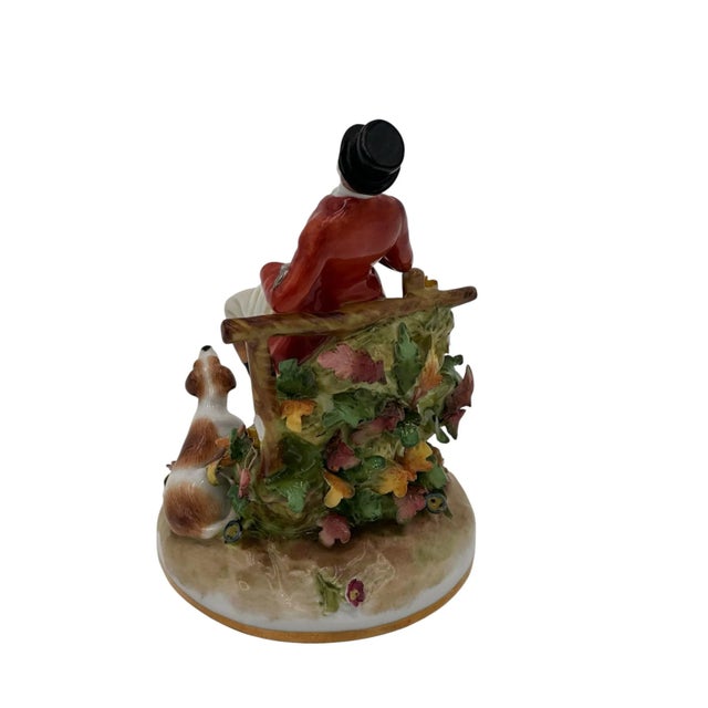 Antique Von Scheirholz Fox Hunting Figurine With Beagle, 1907-1920s For Sale - Image 4 of 12