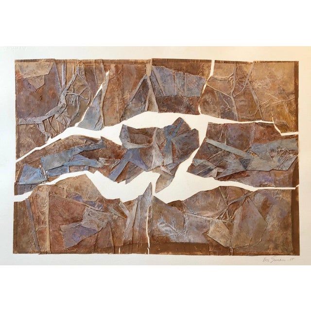 Vera Simons, MIxed Media Collage Assemblage Abstract Expressionist Painting Female Aviator, 1985 For Sale