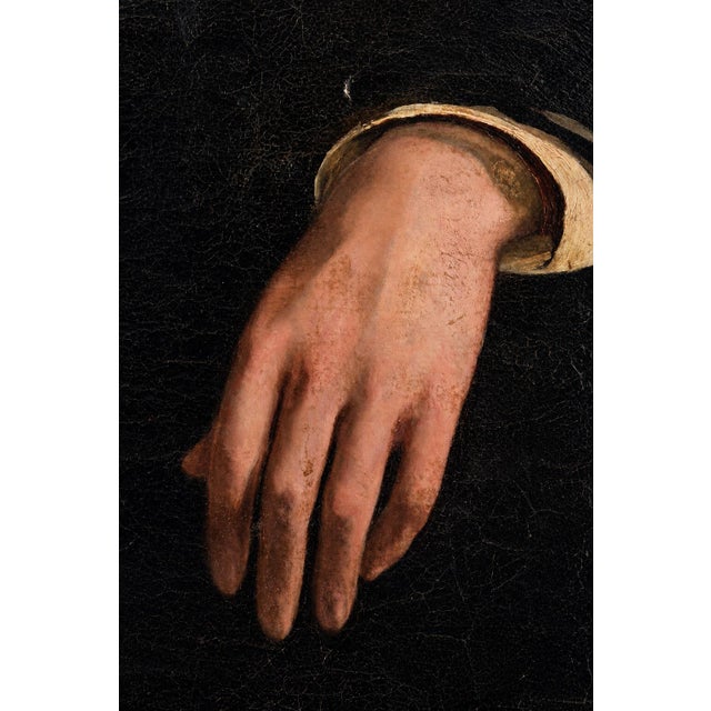Portrait of a Lawyer, 1800s, Oil Painting on Canvas For Sale - Image 3 of 14