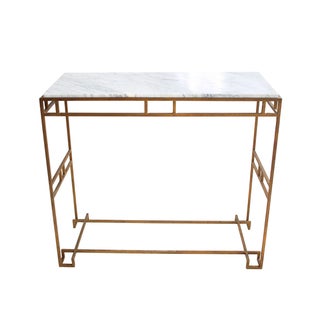 Cabrera Marble and Brass Console For Sale