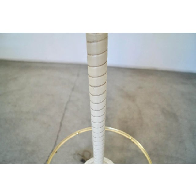 1970s 1970's Hollywood Regency Ceramic Floor Lamp W/ End Table For Sale - Image 5 of 13