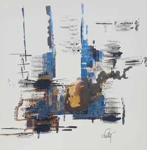 Christian Feltin, Le Building, Acrylic on Canvas
