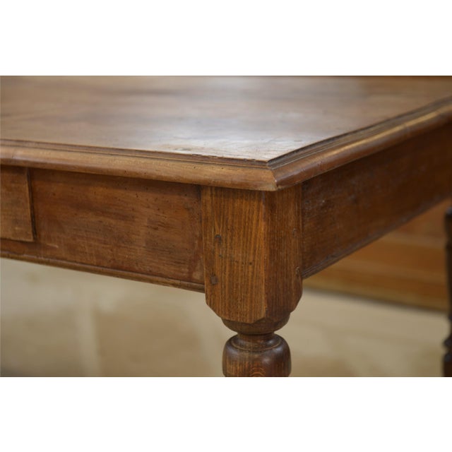 Late 19th Century Beechwood Farmhouse Table For Sale - Image 4 of 11