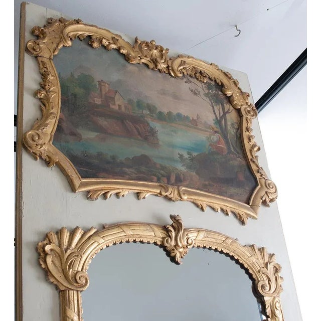 French 18th Century Louis XV Period Trumeau Mirror For Sale In Baton Rouge - Image 6 of 8