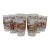 1950's Currier & Ives "Americana" Frosted Glass Tumblers -Set of 6 For Sale