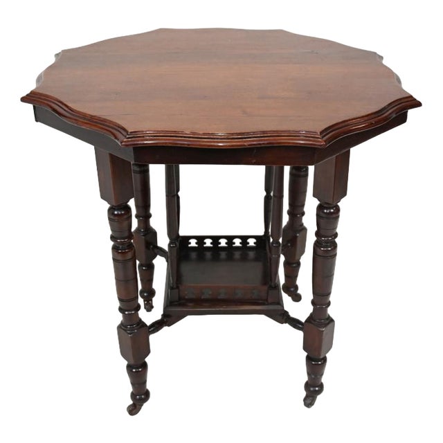 Victorian Parlour Table in Mahogany, 1890s For Sale
