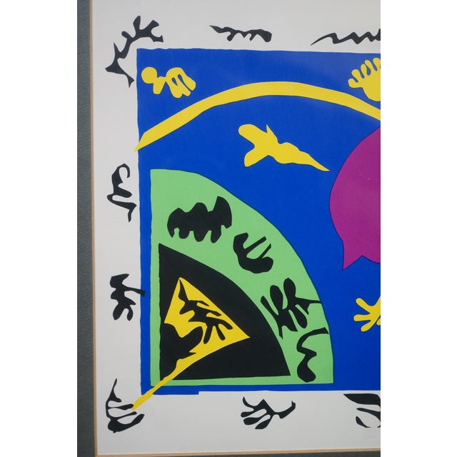 Printmaking Materials Vintage Henri Matisse Abstract Horse Rider & Clown Lithograph Print 23" For Sale - Image 7 of 9