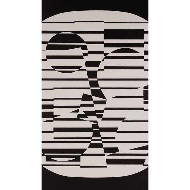 Victor Vasarely, ZETA, Lithograph For Sale - Image 3 of 6