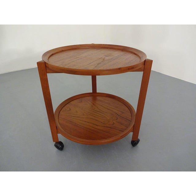 Vintage Teak Serving Trolley from Sika Møbler, Denmark, 1960s For Sale - Image 4 of 16