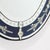 Mid-Century Venetian Glass Reverse-Etched Oval Mirror W/ Sapphire Blue Border For Sale - Image 9 of 16
