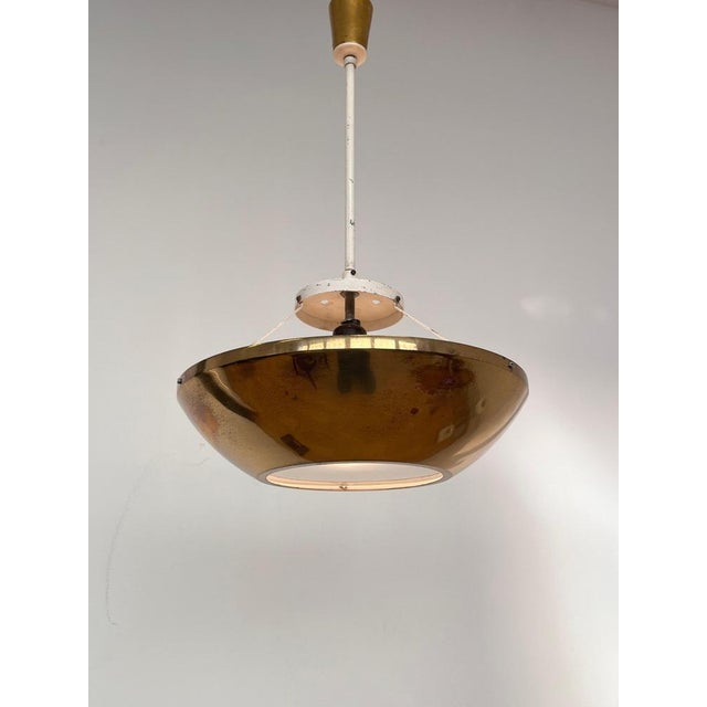 1940s Small Brass UFO Pendant, Czechoslovakia, 1940s For Sale - Image 5 of 8