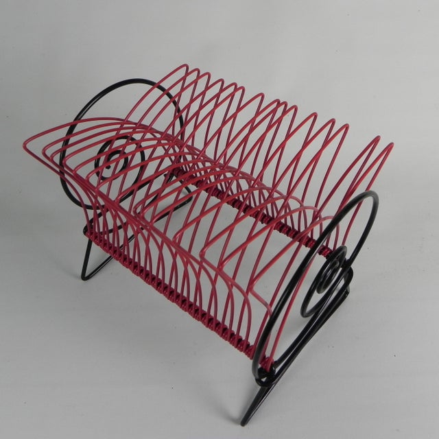 Record Rack for Singles or LPs, 1950s For Sale - Image 11 of 12