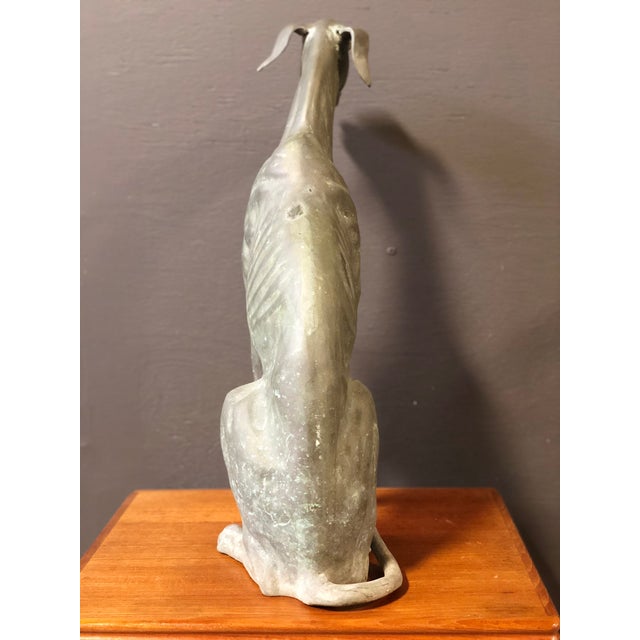 Large Vintage Brass GreyHound Statue Chairish