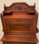 Antique Victorian Art Nouveau Carved Walnut Secretary Desk, Late 19th Century For Sale In Miami - Image 6 of 8