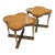 1970s Vintage Mastercraft End Tables From William Doezema, a Pair For Sale