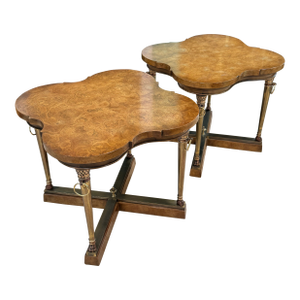 1970s Vintage Mastercraft End Tables From William Doezema, a Pair