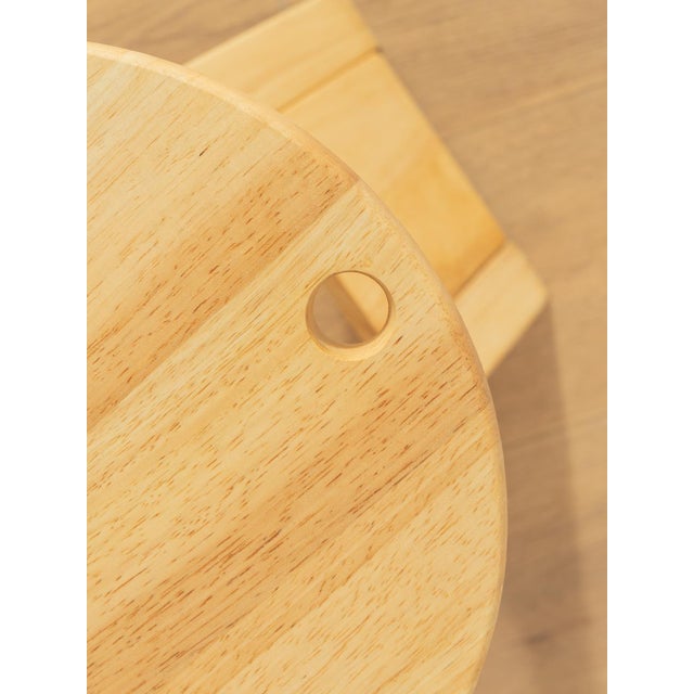 Wood Folding Stool by Roger Tallon for Sentou, 1970s, Set of 4 For Sale - Image 7 of 8