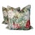 Colefax & Fowler "Mereworth" in Tomato/Olive 22" Pillows-a Pair For Sale