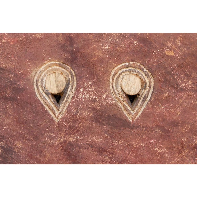 Brown Rusted Brown African Sun Mask For Sale - Image 8 of 11
