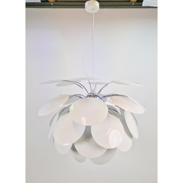 Silver White Discocó Pendant Lamp by Christophe Mathieu for Marset, 2000s For Sale - Image 8 of 18