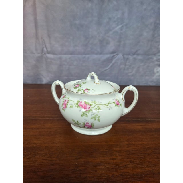 White Antique Heinrich & Co. Porcelain China Dinnerware Service Set For Sale - Image 8 of 11