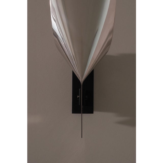 Wall Sconces in the style of Michel Boyer, 1970s, Set of 2 For Sale - Image 4 of 12
