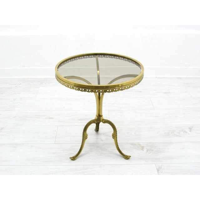 Brass Tripod Side Table, 1960s, in Good conditions. Designed 1960 to 1969
