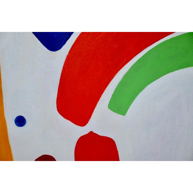 Abstract Composition, 1980s, Acrylic on Canvas For Sale - Image 4 of 6