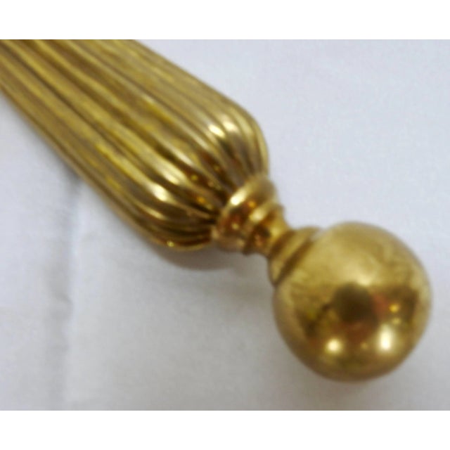 Gold Mid-Century Brass Letter Opener and Magnifying Glass For Sale - Image 8 of 9