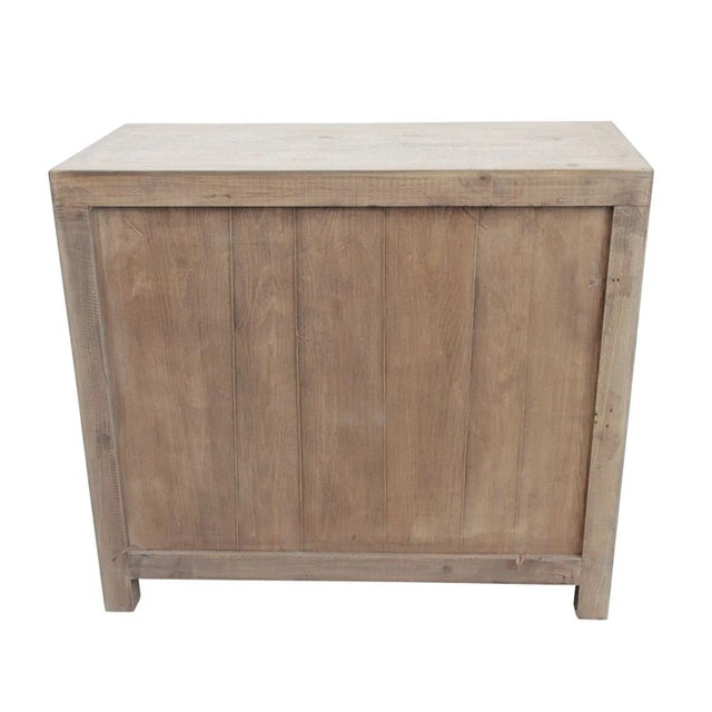 Mid 20th Century Vintage Elm Persimmon Rustic Accent Cabinet For Sale - Image 5 of 6