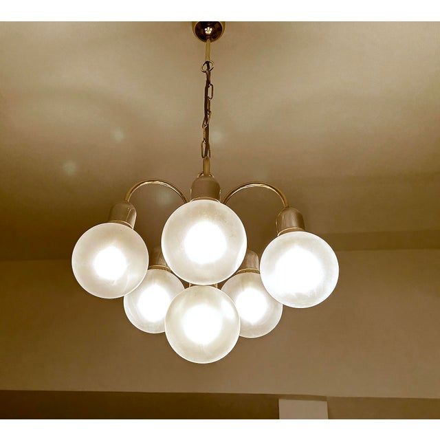 Space Age Pendant Light in Glass from Honsel, 1970s For Sale - Image 17 of 18