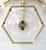 Transparent 21st Century Hive Satin Brass Clear Murano Flush Mount by Fabio LTD For Sale - Image 8 of 9