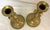 Metal Antique French Brass Candlesticks- A Pair For Sale - Image 7 of 18