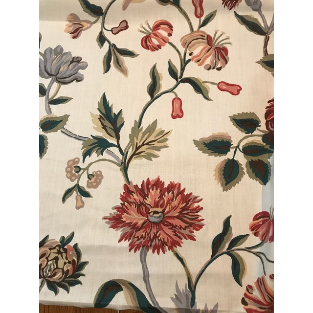 Schumacher Avebury Floral Vine Linen Fabric 3 Plus ...