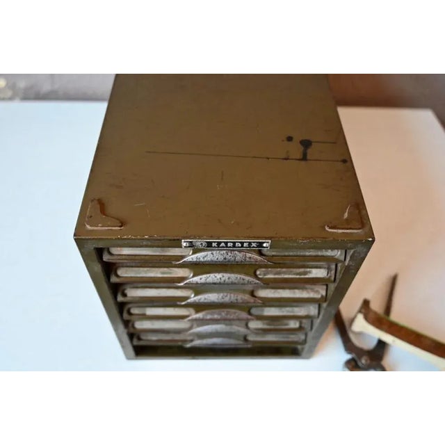 Small Kardex Industrial Atelier Cabinet For Sale - Image 6 of 10