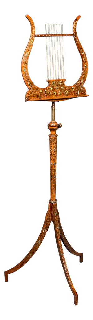 Antique Music Recital Stand, English, Walnut, Adjustable, Regency, Circa 1820