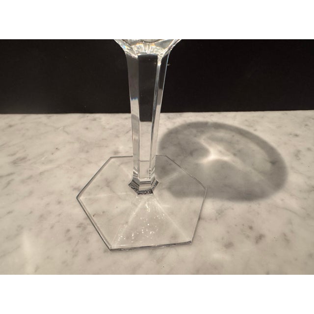 Baccarat Baccarat Malmaison Set of 12 Crystal Wine Glasses For Sale - Image 4 of 7
