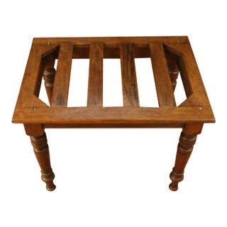 Circa 1880 English Rectangular Luggage Rack Stand For Sale
