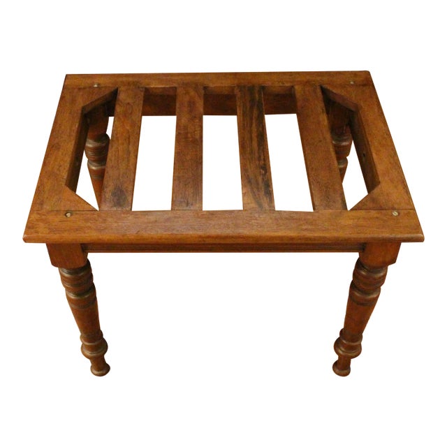 Circa 1880 English Rectangular Luggage Rack Stand For Sale