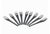 Forks by Ambrogio Pozzi, 1970s, Set of 9 For Sale - Image 6 of 6