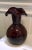 Hand‑Blown Amethyst Art Glass Vase With Ruffled Rim For Sale In New York - Image 6 of 8