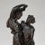Wood 19th Century Statue of Lovers in Spelter on Faux Marble For Sale - Image 7 of 12
