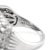 Silver Ladies 10k White Gold 5.25ct Lab Grown Diamond Multi-Row Criss-Cross Band Ring, Size 10 For Sale - Image 8 of 8