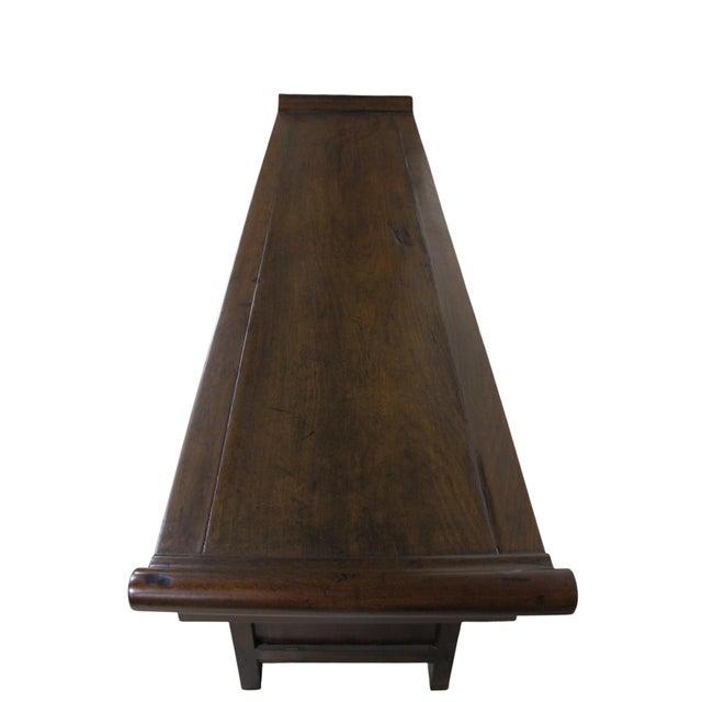Wood 19th Century Chinese Catalpa Everted Flange Sideboard For Sale - Image 7 of 10