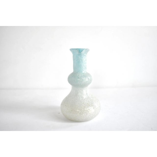 Late 20th Century Late 20th Century Blue Murano Bullicante Bubble Glass Pitcher For Sale - Image 5 of 8