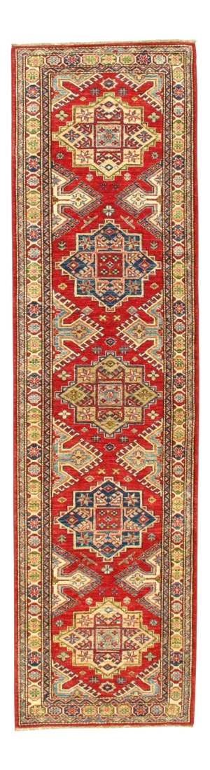 Pasargad N Y Pak Super Kazak Lamb's Wool Rug - 2′7″ × 9′8″