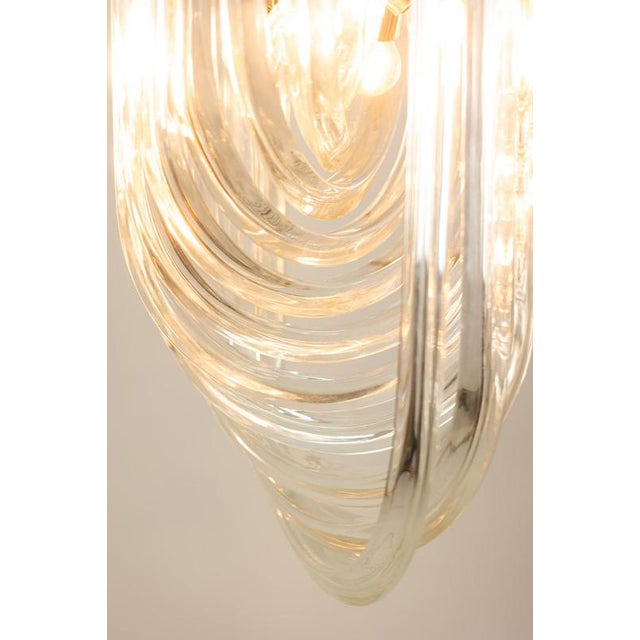 1980s Translucent Murano Glass Pendant Lamp by Venini, 1980s For Sale - Image 5 of 11