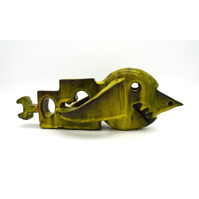 Mid-Century Italian Cubist Ceramic Fish Sculpture, 1960s For Sale - Image 16 of 16